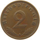 GERMANY 2 PFENNIG 1938 A #c083 0121 - 2 Reichspfennig