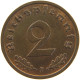 GERMANY 2 PFENNIG 1937 F #c045 0015 - 2 Reichspfennig