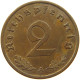 GERMANY 2 PFENNIG 1938 A #c081 0269 - 2 Reichspfennig