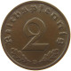 GERMANY 2 PFENNIG 1937 D #c083 0115 - 2 Reichspfennig