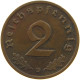 GERMANY 2 PFENNIG 1937 D #c083 0091 - 2 Reichspfennig