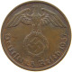 GERMANY 2 PFENNIG 1937 A TOP #a013 0091 - 2 Reichspfennig