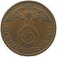 GERMANY 2 PFENNIG 1937 A #c083 0095 - 2 Reichspfennig