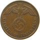 GERMANY 2 PFENNIG 1937 A TOP #c083 0079 - 2 Reichspfennig