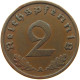 GERMANY 2 PFENNIG 1937 A #c083 0161 - 2 Reichspfennig