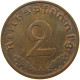 GERMANY 2 PFENNIG 1937 A TOP #a032 0343 - 2 Reichspfennig