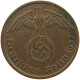GERMANY 2 PFENNIG 1937 A #c082 0459 - 2 Reichspfennig