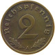 GERMANY 2 PFENNIG 1937 A #c081 0291 - 2 Reichspfennig