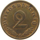 GERMANY 2 PFENNIG 1937 A #c081 0271 - 2 Reichspfennig