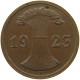 GERMANY 2 PFENNIG 1923 D #c013 0097 - 2 Rentenpfennig & 2 Reichspfennig