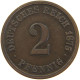 GERMANY 2 PFENNIG 1875 F #c064 0191 - 2 Pfennig