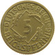 GERMANY 5 PFENNIG 1935 F #a055 0505 - 5 Reichspfennig