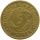 GERMANY 5 PFENNIG 1935 A #a055 0625 - 5 Reichspfennig