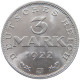 GERMANY 3 MARK 1922 J TOP #c007 0393 - 3 Mark & 3 Reichsmark