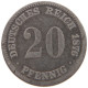 GERMANY 20 PFENNIG 1876 A #c037 0315 - 20 Pfennig