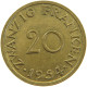 GERMANY 20 FRANKEN 1954 SAARLAND #c064 0417 - 20 Franchi