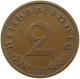 GERMANY 2 PFENNIG 1940 A #a054 0495 - 2 Reichspfennig