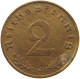 GERMANY 2 PFENNIG 1939 J #c082 0463 - 2 Reichspfennig