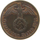 GERMANY 2 PFENNIG 1939 F TOP #a066 0661 - 2 Reichspfennig