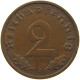 GERMANY 2 PFENNIG 1939 F TOP #c082 0489 - 2 Reichspfennig