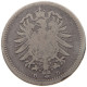 GERMANY 20 PFENNIG 1874 D #c036 0233 - 20 Pfennig