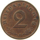 GERMANY 2 PFENNIG 1939 F #c081 0307 - 2 Reichspfennig