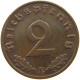 GERMANY 2 PFENNIG 1939 E TOP #c083 0043 - 2 Reichspfennig