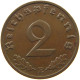 GERMANY 2 PFENNIG 1939 E TOP #c083 0007 - 2 Reichspfennig