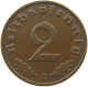 GERMANY 2 PFENNIG 1939 E TOP #c083 0045 - 2 Reichspfennig