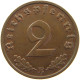 GERMANY 2 PFENNIG 1939 E TOP #c083 0021 - 2 Reichspfennig