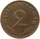 GERMANY 2 PFENNIG 1939 E TOP #c083 0003 - 2 Reichspfennig