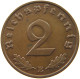 GERMANY 2 PFENNIG 1939 E #a032 0349 - 2 Reichspfennig