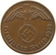 GERMANY 2 PFENNIG 1939 E #a032 0349 - 2 Reichspfennig