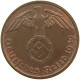 GERMANY 2 PFENNIG 1939 E TOP #a066 0647 - 2 Reichspfennig