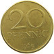 GERMANY DDR 20 PFENNIG 1969 #a074 0179 - 20 Pfennig