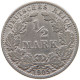 GERMANY EMPIRE 1/2 MARK 1905 E #a073 0443 - 1/2 Mark