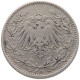 GERMANY EMPIRE 1/2 MARK 1905 D #a044 0119 - 1/2 Mark