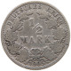 GERMANY EMPIRE 1/2 MARK 1905 A #a073 0435 - 1/2 Mark