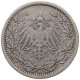 GERMANY EMPIRE 1/2 MARK 1905 A #a044 0099 - 1/2 Mark