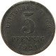 GERMANY EMPIRE 5 PFENNIG 1921 E #a057 0121 - 5 Renten- & 5 Reichspfennig