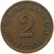 GERMANY EMPIRE 2 PFENNIG 1911 E #s068 0395 - 2 Pfennig