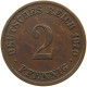 GERMANY EMPIRE 2 PFENNIG 1910 D #s068 0323 - 2 Pfennig