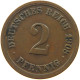 GERMANY EMPIRE 2 PFENNIG 1908 F #s068 0325 - 2 Pfennig