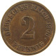 GERMANY EMPIRE 2 PFENNIG 1906 J #a066 0713 - 2 Pfennig