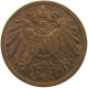 GERMANY EMPIRE 2 PFENNIG 1906 J #a066 0713 - 2 Pfennig