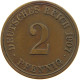 GERMANY EMPIRE 2 PFENNIG 1907 A #a013 0099 - 2 Pfennig