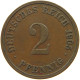 GERMANY EMPIRE 2 PFENNIG 1905 D #s068 0345 - 2 Pfennig