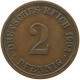 GERMANY EMPIRE 2 PFENNIG 1904 A #s068 0385 - 2 Pfennig