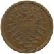 GERMANY EMPIRE 2 PFENNIG 1876 A #a054 0485 - 2 Pfennig