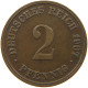 GERMANY EMPIRE 2 PFENNIG 1907 D #s068 0377 - 2 Pfennig